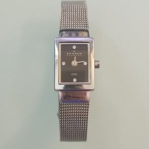 Skagen silver extremely thin watch